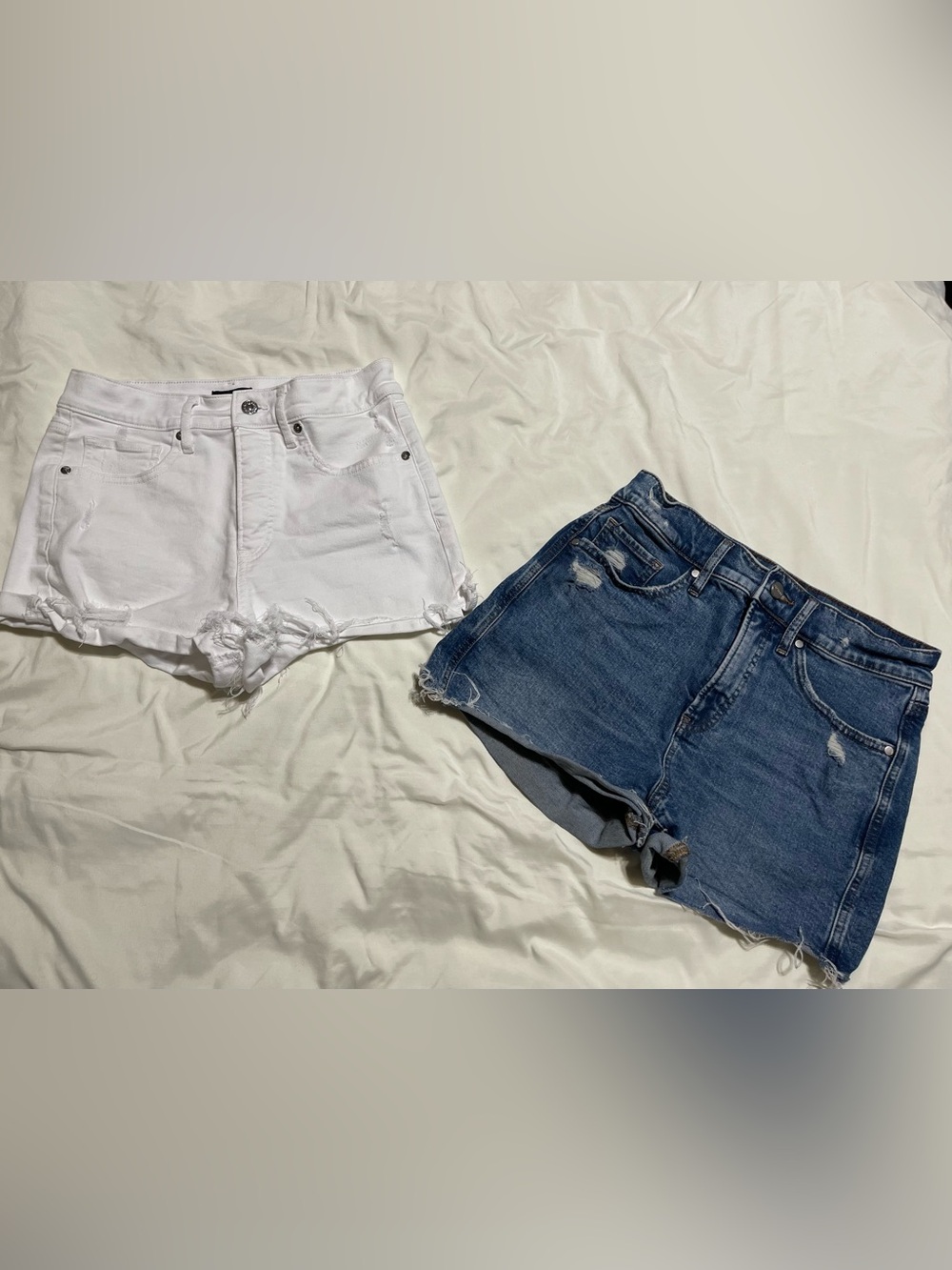 Express High Rise Denim Shorts Size 4